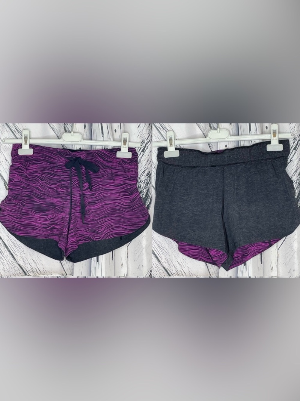 Lululemon reversible running shorts Size 6